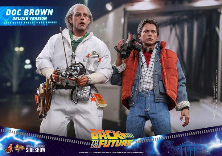 Actual product image Hot Toys Back to the Future "Doc Brown - Deluxe Version" 1/6 action figure