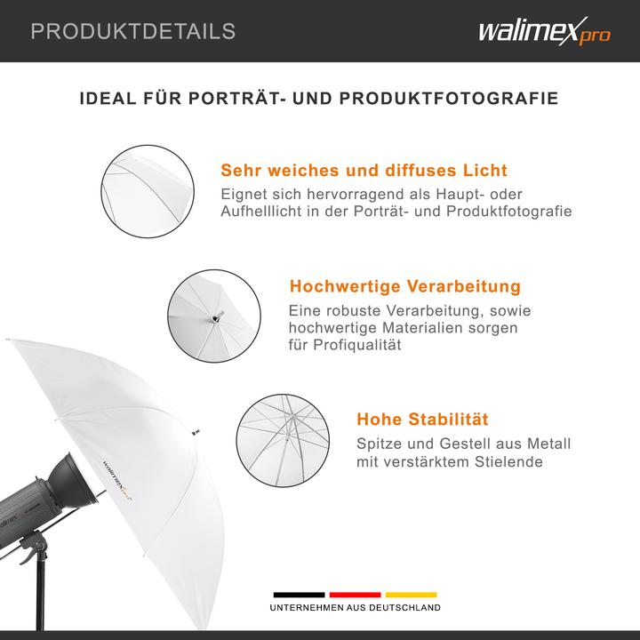 Produktbild Walimex Durchlichtschirm 140cm (Schirm, 140 cm)