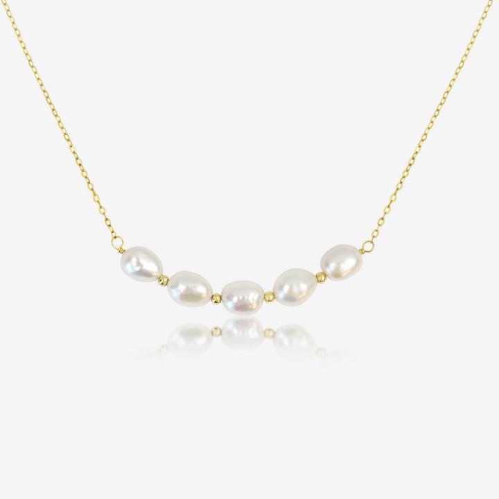 Actual product image Ellenoe Emma (925 Sterling silver, 18k gold-plated, Gold-plated pearls, Natural freshwater pearls)