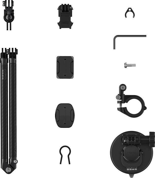 Actual product image GoPro Boom + Adhesive Mounts (HERO8 Black, Hero 6 Black, Hero 7 Black, Hero 5 Black, Hero 10 Black, Hero 12, Hero11 Black Mini, Hero 11)