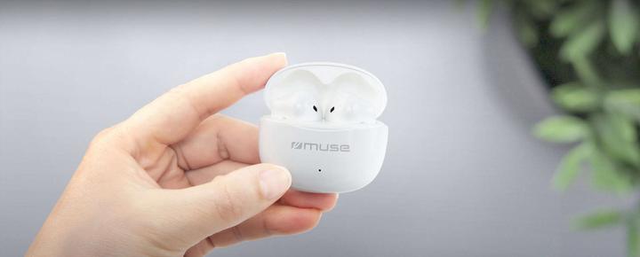 Actual product image Muse | Earbuds True Wireless | M-270 TWS | Bluetooth | White (16 h, Wireless)