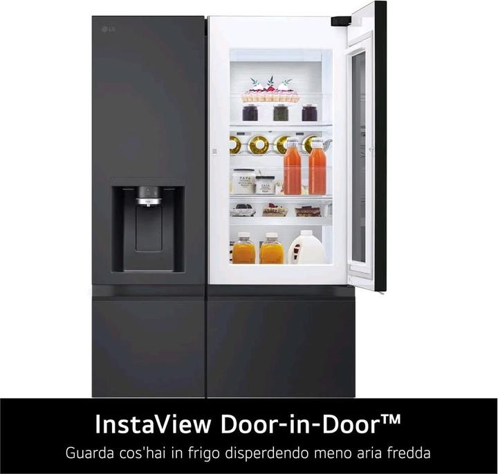 Immagine prodotto LG GSXE91EVAD Frigorifero Side-by-Side InstaView Door-in-Door, Classe D, 628L, Wi-Fi, Senza allaccio, U (628 l)