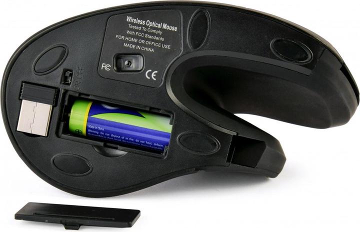 Image du produit Gembird Souris ergonomique 6 boutons noire (Sans fil)