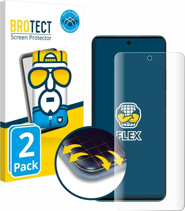 Produktbild BROTECT Full-Cover Displayschutz (2 Stück, Motorola Edge 40 Neo)