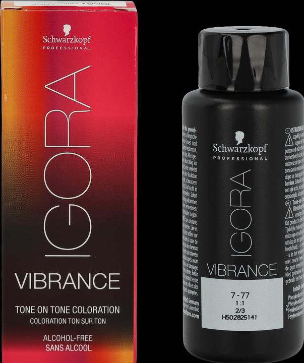 Actual product image Schwarzkopf Professional IGORA Vibrance Hair Tint NEW (7-77, Alcohol Free)