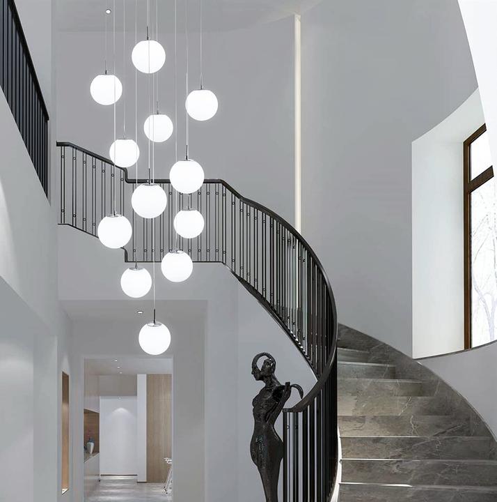 Produktbild H.W.S Pendelleuchte Modern Treppenhaus 12 Flammig