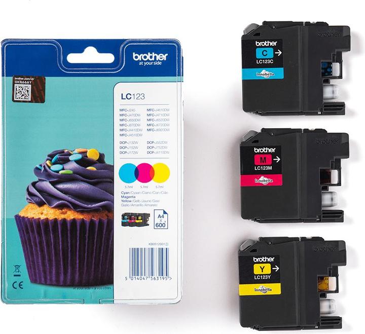 Produktbild Brother LC-123 Rainbow Pack (M, Y, C)
