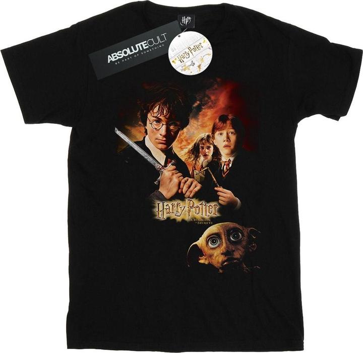 Actual product image Womens/Ladies Chamber Of Secrets Poster Cotton Boyfriend T-Shirt (4XL)