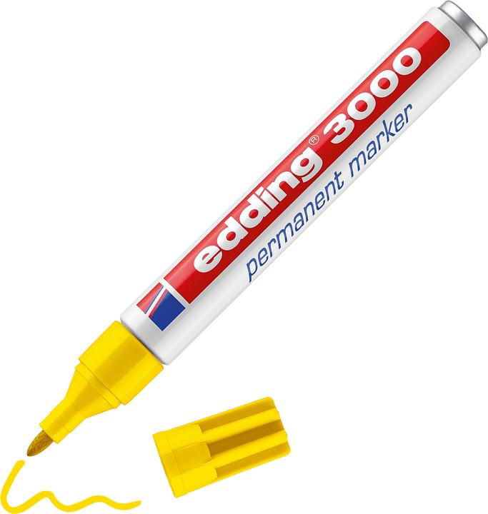 Produktbild Edding Permanent Marker 3000 (Gelb, 3 mm, 1 x)