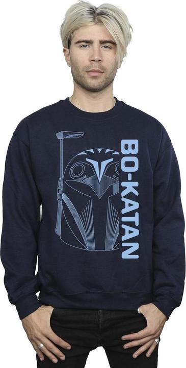 Actual product image Star Wars Mens The Mandalorian Bo Katan Helm Sweatshirt (XXL)