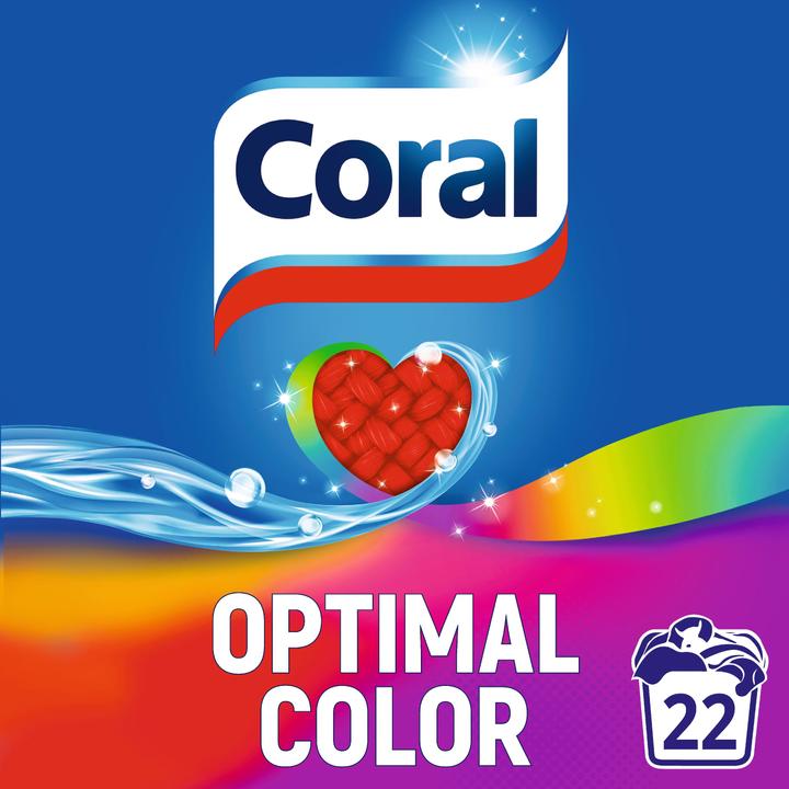 Produktbild Coral Pulv Opt Color 22Wl (22 Waschgänge, Pulver)