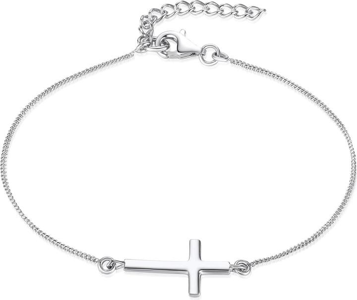 Image du produit Rafaela Donata Croix en argent sterling pour femmes 17,0 cm de longueur de base + 3,0 cm d'extension - 966 (17 cm, Argent Sterling)