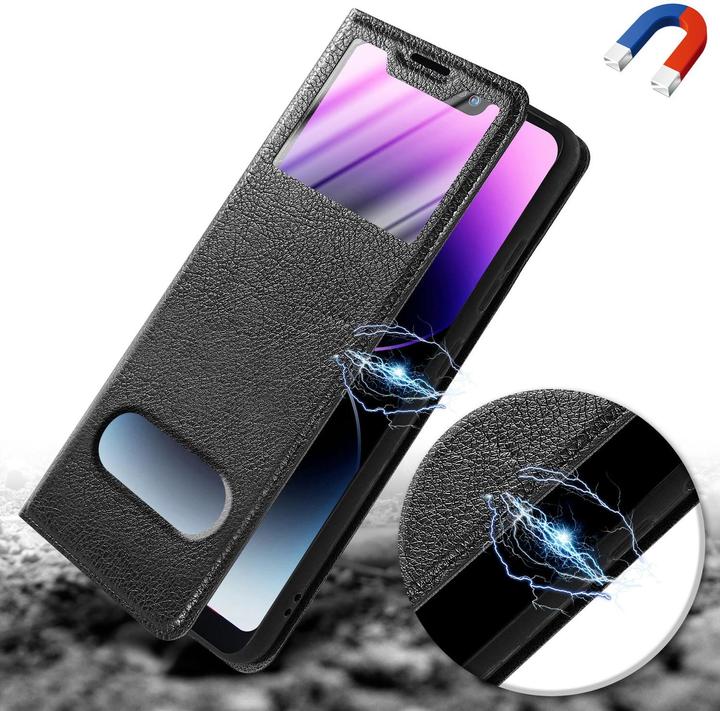 Actual product image Cadorabo Case Book View Doppelfenster (Huawei Nova 3E)