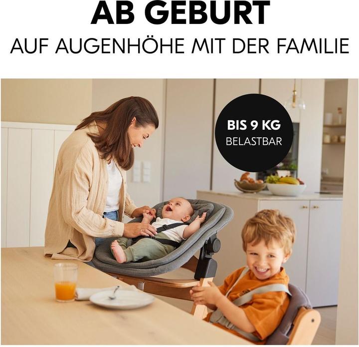 Immagine prodotto Hauck Hochstühle Arketa Beech 4-tlg. Newborn Set - Hochstuhl (Seggiolone)