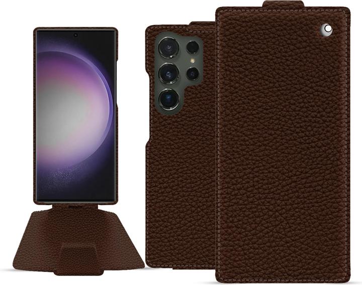 Actual product image Noreve Vertical leather shell (Samsung Galaxy S24 Ultra)