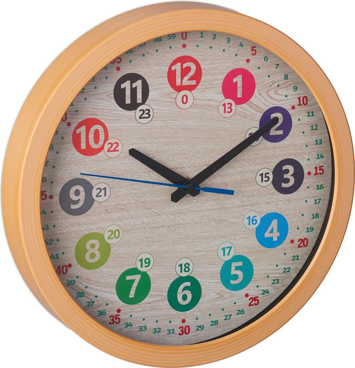Relaxdays Children's wall clock (30 cm)