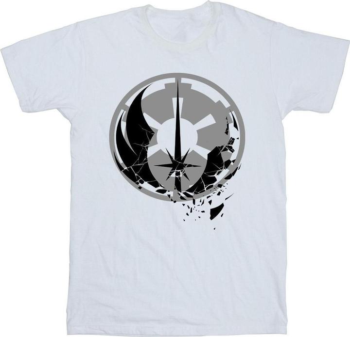Actual product image Star Wars Mens Obi-Wan Kenobi Fractured Logos T-Shirt (L)