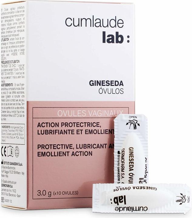 Cumlaude GINESEDA óvulos vaginales 10 x 3 gr (Lotion de toilette intime)