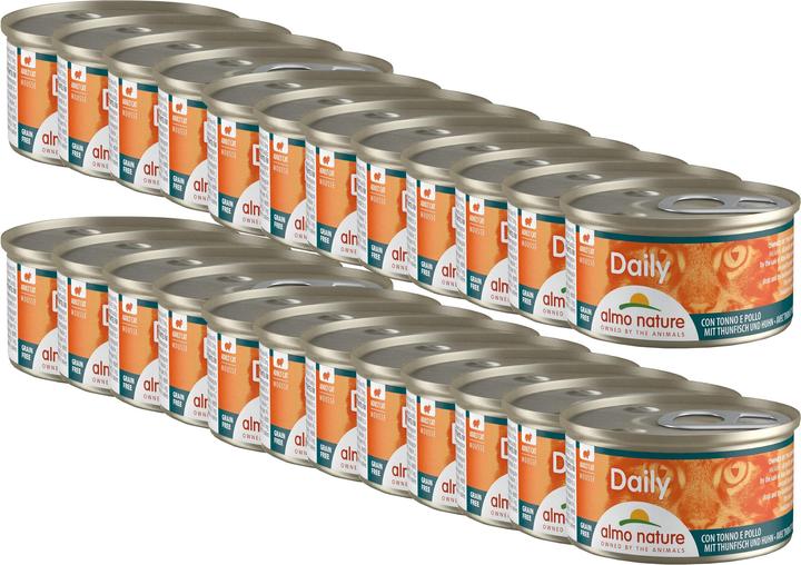 Immagine prodotto Almo Nature Mousse quotidiana per adulti con tonno e pollo (Adulto, 1 pz., 85 g)