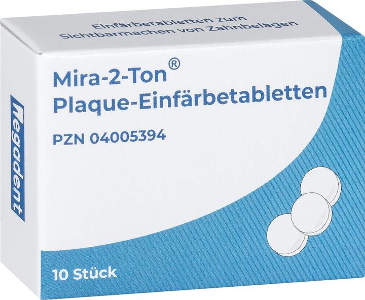 Image du produit Megadent Comprimés de coloration de la plaque dentaire Mira 2 Ton, 10 pc TAB