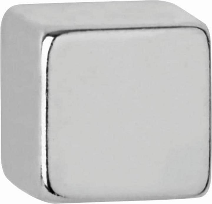 Productafbeelding Maul Neodymium kubusmagneet, 7 mm, kleefkracht: 1,6 kg, zilver (10 x)