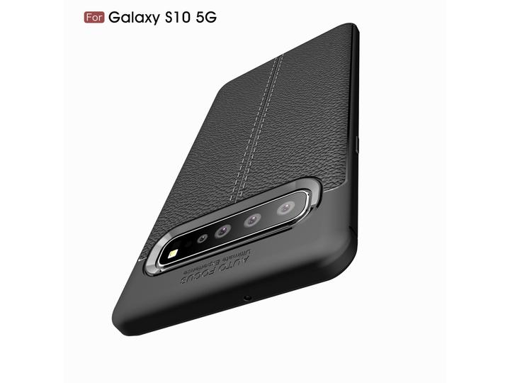 Image du produit Screenguard Samsung Galaxy S10 5G Housse Design en cuir TPU Cover (Samsung Galaxy S10 5G)