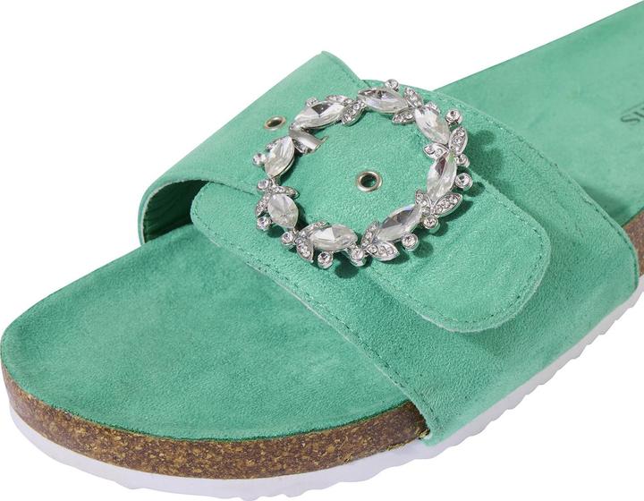 Actual product image Joe Browns Jewelled Buckle Slider Sandals (42)