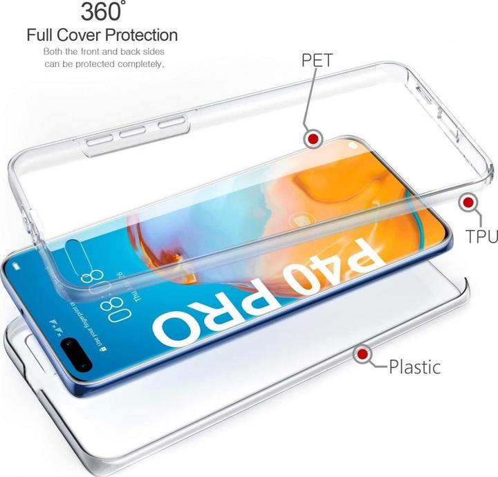 Immagine prodotto Screenguard Protezione schermo e corpo a 360° Huawei P40 Pro Cover con pellicola (Huawei P40 Pro+)