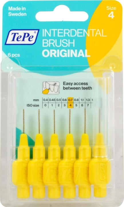 TePe Interdental Brush 0.7mm gelb (6 x, 0.70 mm)