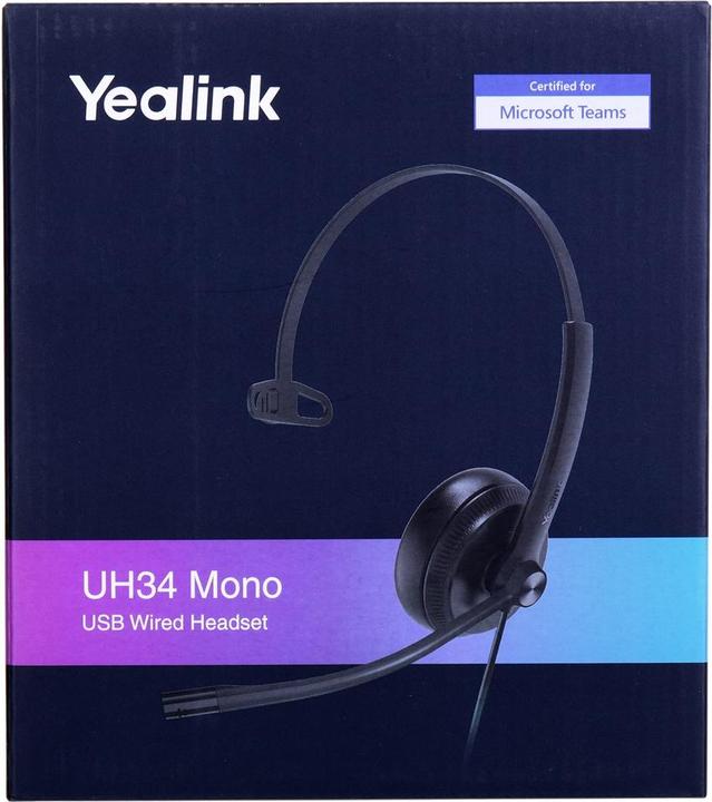Productafbeelding Yealink UH34 Mono Teams (Bedraad, USB-A)