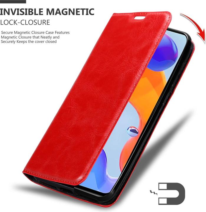 Actual product image Cadorabo Case for Xiaomi RedMi NOTE 11 PRO 4G / 5G in Book Invis. Magnet Style (Xiaomi Redmi Note 11 Pro 5G, Xiaomi Redmi Note 11 Pro)