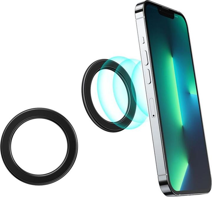 Immagine prodotto Joyroom Set di anelli di montaggio magnetici per smartphone / tablet 2 pezzi neri (JR-Mag-M1)