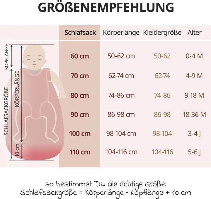 Image du produit Makian Schlafsäcke Musselin-Schlafsack - Terracotta - Gr. 60 (100 cm, 1.0 TOG)