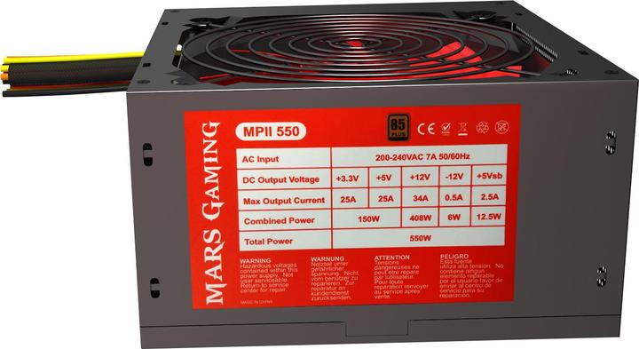 Actual product image Tacens Mars MPII TACMARS-MPII550 power supply (550 W, active) (550 W)