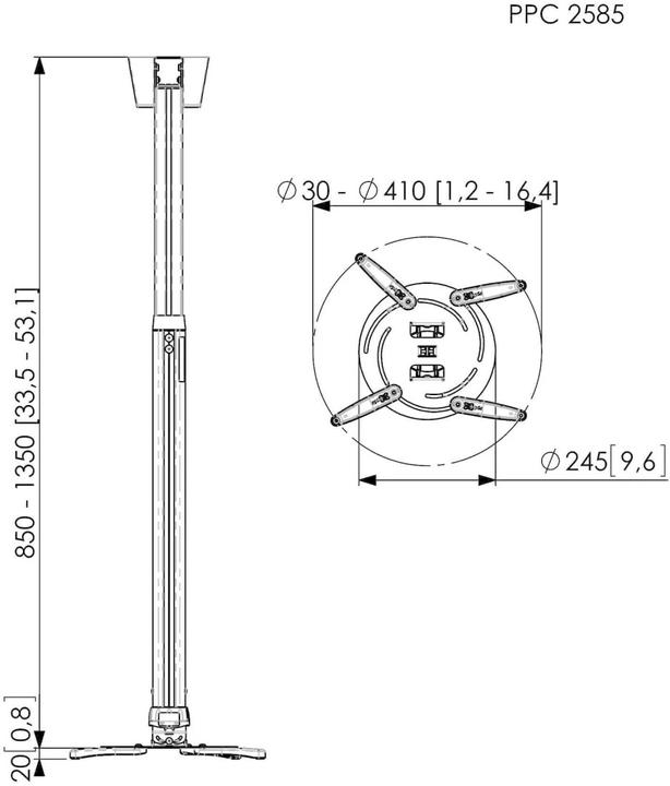 Immagine prodotto Vogels Ppc 2585 (Soffitto)