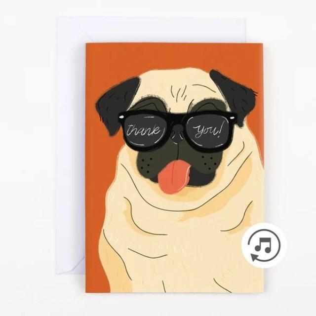 Joker Greeting Biglietto di ringraziamento con musica infinita - (1 pz.)
