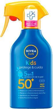 Immagine prodotto NIVEA SUN NIÑOS PROTEGE & CUIDA SPF50 pistola 270 ml (Spray solare, SPF 50, 270 ml)