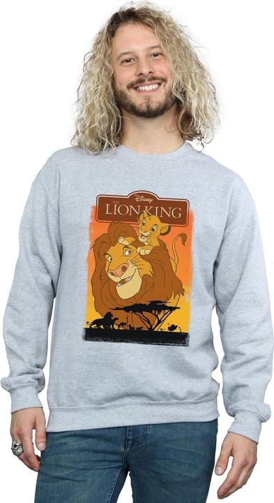 Actual product image Disney Mens The Lion King Simba And Mufasa Sweatshirt (S)