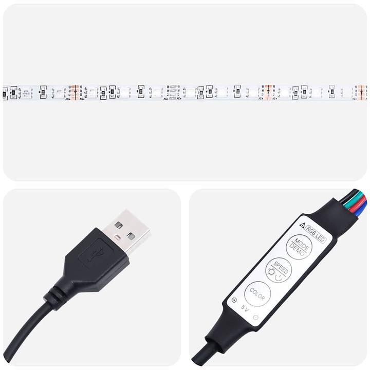 Immagine prodotto VidaXL Comodini a parete con luci LED 2 pezzi armadio in rovere Sonoma