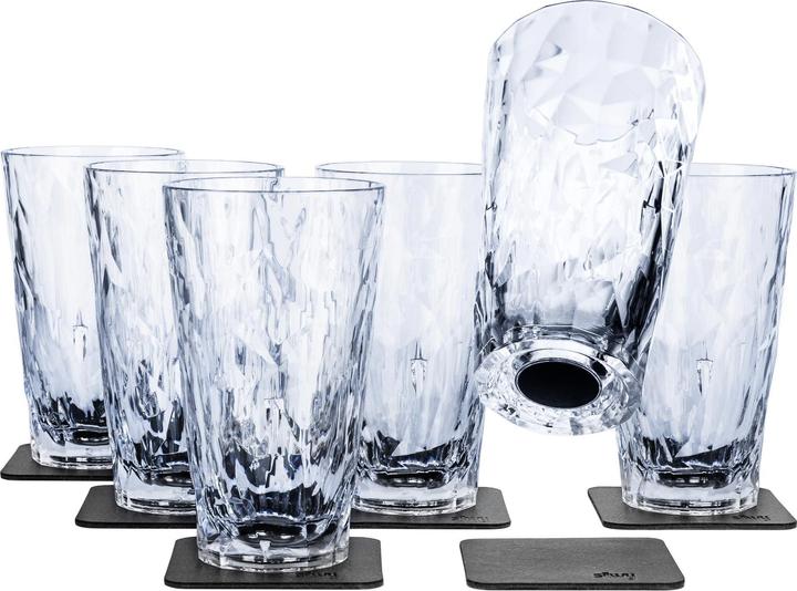 Actual product image Silwy Magnet Plastic Glasses Long Drink (0.30 l, 6 x)