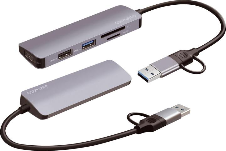 Actual product image 4smarts Universal (USB-A, USB-C, 3 Ports)