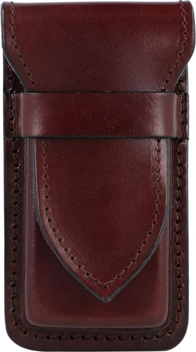 Actual product image Mika Pencil case for 4 pens, saddle leather, brown