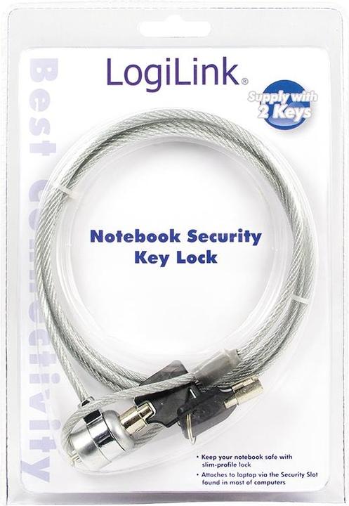 Actual product image LogiLink Notebook lock with 2 keys, theft protection