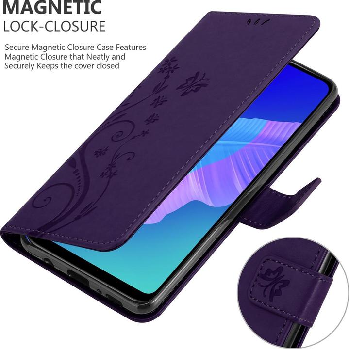 Produktbild Cadorabo Flower Book Cover (Huawei P40 Lite E)