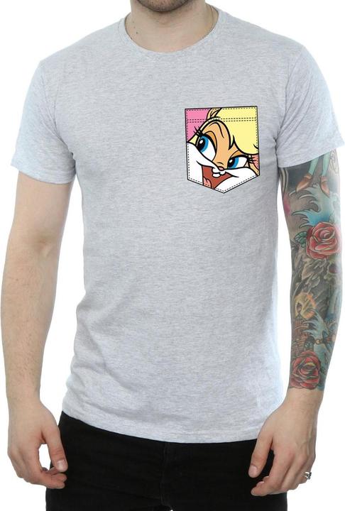 Produktbild Looney Tunes Lola Bunny Face Faux Pocket TShirt (L)