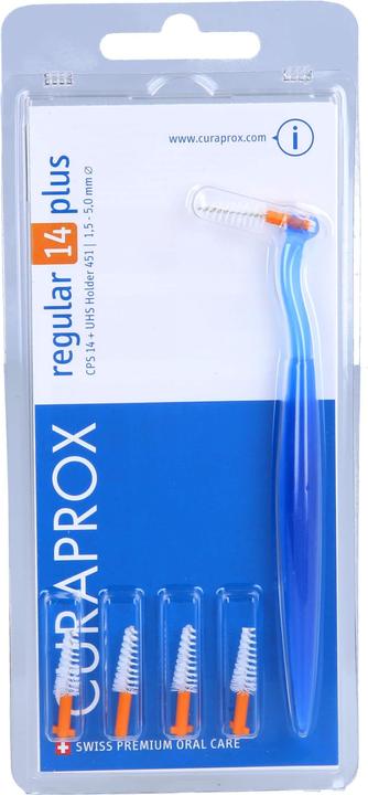 Actual product image Curaprox Curaden Regular Plus Orange Swab with 5 Pieces (5 x)