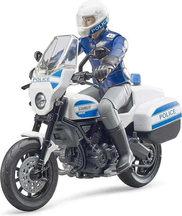 Actual product image Bruder 62731 bworld Scrambler Ducati police motorcycle