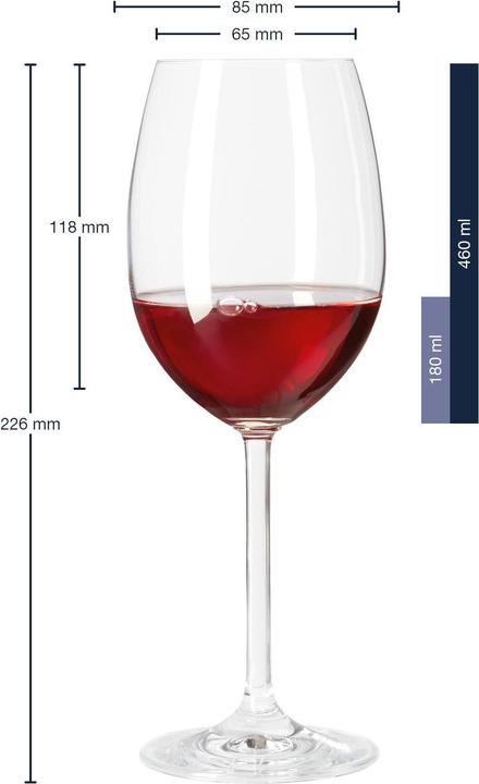 Immagine prodotto Leonardo Tutti i giorni (46 cl, 1 Occhiali, Bicchieri da vino rosso)