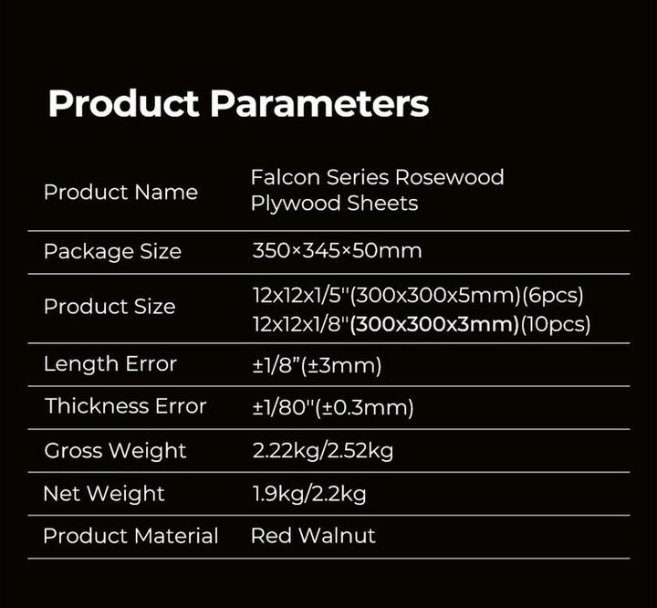 Valeurs nutritives et ingrédients Creality Film pour lit d'impression 3 pièces 200 x 140 x 0,15 mm