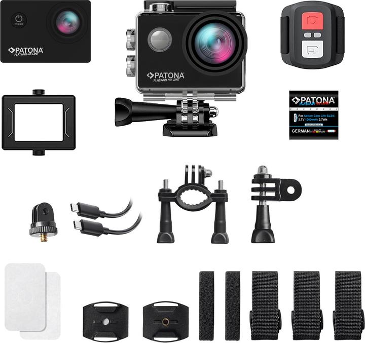 Immagine prodotto Patona Platinum Action Cam Life SL3 4K (60p, WiFi)